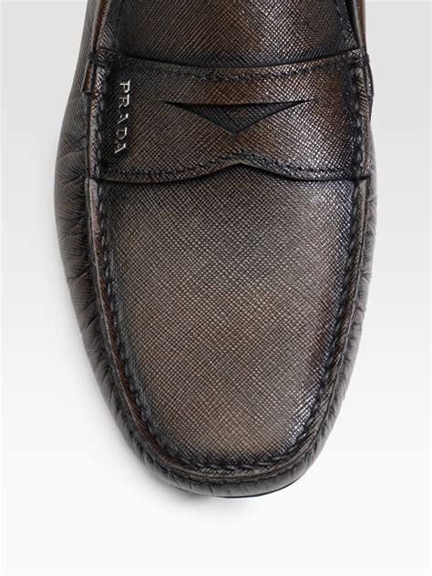 prada logo driving shoes|prada moccasins men's.